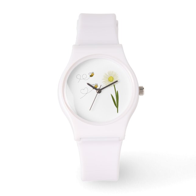 Zwei kleine und niedliche Bienen Armbanduhr (Vorderseite)