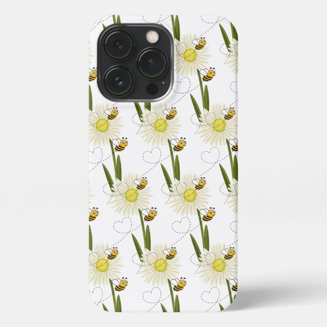 Zwei kleine und niedliche Bienen iPhone 13 Pro Hülle (Rückseite)