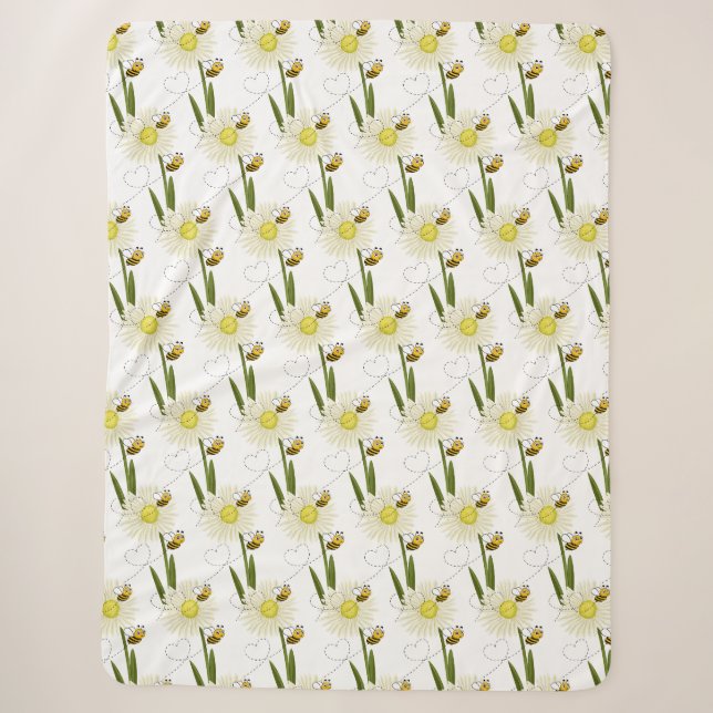 Zwei kleine und niedliche Bienen Sherpadecke (Vorderseite)