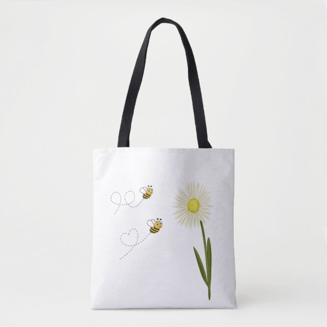 Zwei kleine und niedliche Bienen Tasche (Vorderseite)