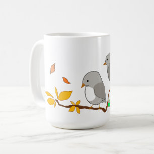 Zwei kleine Vögel Kaffeetasse