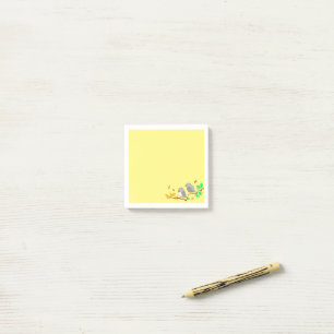 Zwei kleine Vogelnoten Post-it Klebezettel