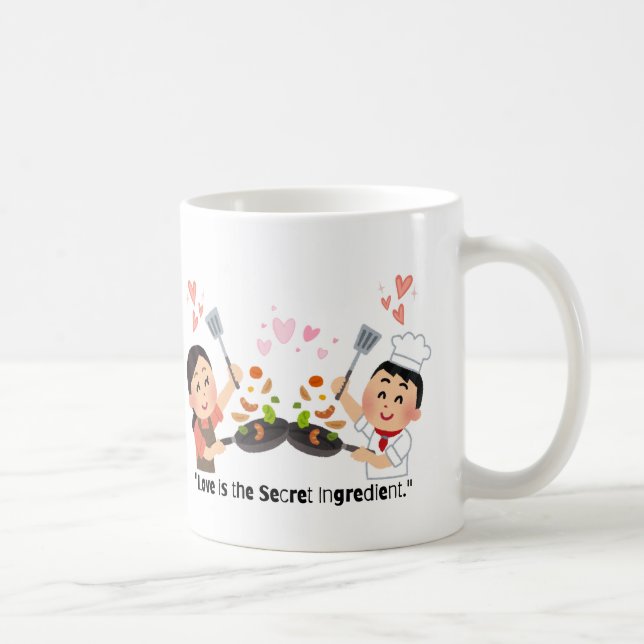 Zwei Koch Kochen - Liebe ist der geheime Bestandte Kaffeetasse (Rechts)