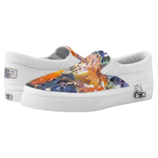 Zwei Koi Aquarell-Druck Beleg auf Schuhen Slip-On Sneaker
