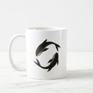 Zwei Koi - Tinte Pinselfische Kaffeetasse