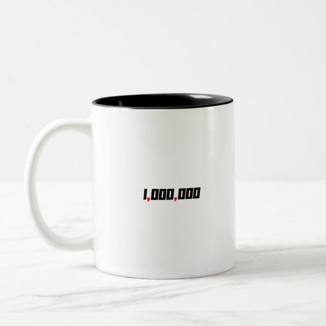 Zwei Komma-Verein-bequemer Anfangsunternehmer Zweifarbige Tasse (Links)