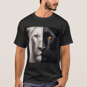 Zwei Könige: Die Feline und die Löwe T-Shirt