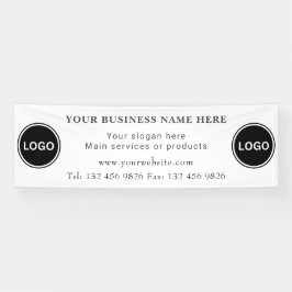 Zwei Kontaktdaten für Firmenlogos bearbeiten Banner