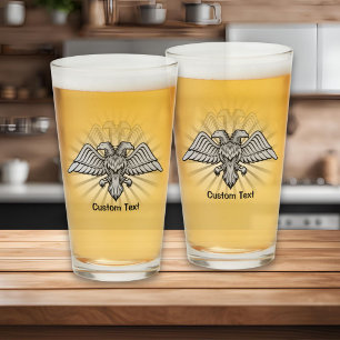 Zwei Kopfadler Glas
