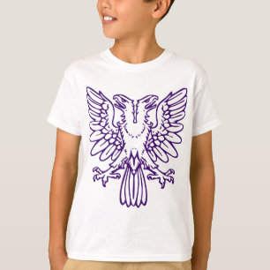 Zwei Kopfadler - Tief Lila T-Shirt
