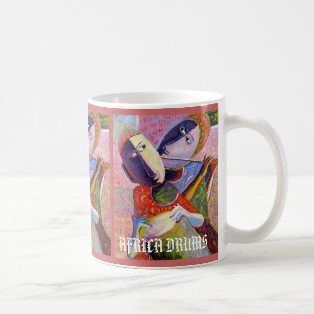 zwei Köpfe, zwei Köpfe, zwei Köpfe Kaffeetasse (Rechts)
