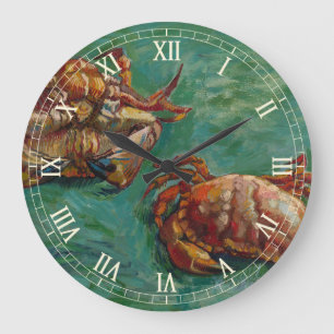 Zwei Krabben von Vincent van Gogh Große Wanduhr