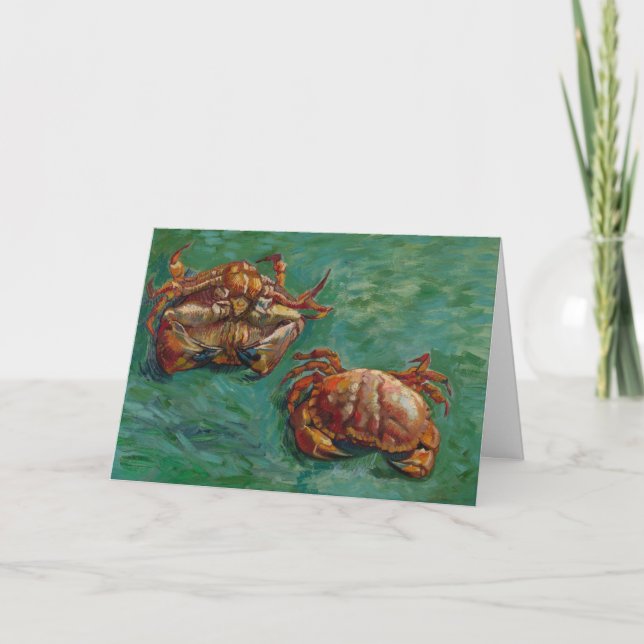 Zwei Krebse von Vincent van Gogh Karte (Vorderseite)