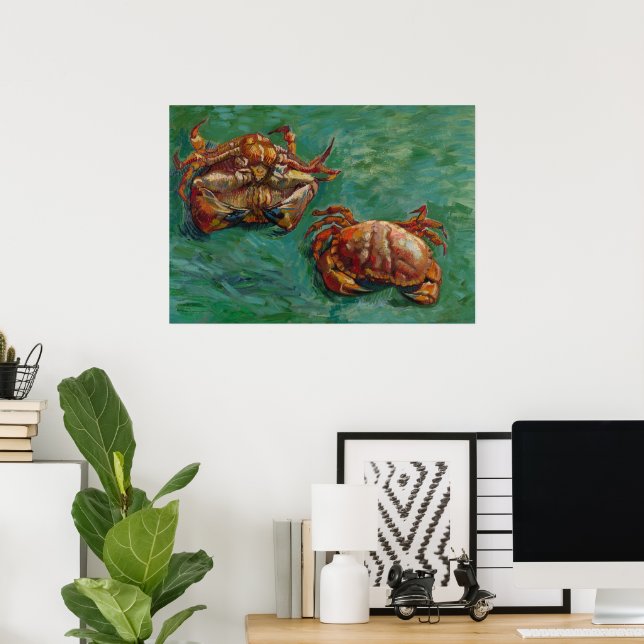 Zwei Krebse von Vincent van Gogh Poster (Heimbüro)