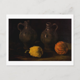Zwei Krüge und zwei Kürbisse Van Gogh Fine Art Postkarte