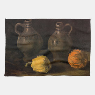 Zwei Krüge und zwei Kürbisse von Vincent van Gogh Geschirrtuch
