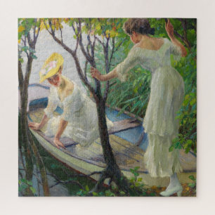 Zwei Ladys in einem Boot Edward Cucuel