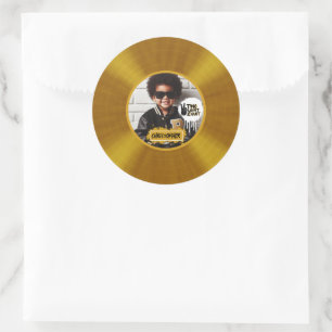 Zwei Legit 2 beenden das 2. Geburtstag Gold Record Runder Aufkleber