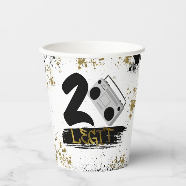 Zwei Legit zu beenden Geburtstag Pappbecher (Vorderseite)