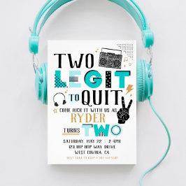 Zwei Legit zum Ende des zweiten Geburtstags Einladung