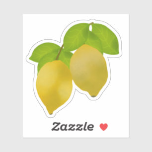 Zwei Lemon Aufkleber