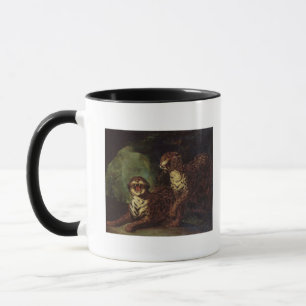 Zwei Leoparden, C. 1820 Tasse