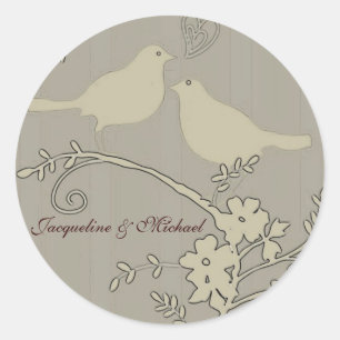 Zwei Liebesvögel ~ Sticker