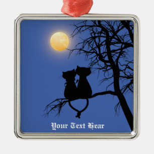 Zwei Liebhaber Cat Premium Square Ornament
