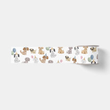 Zwei Ließ die Hunde aus Puppy Party Ribbons