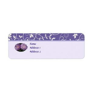 Zwei Lila Aster Save the Date