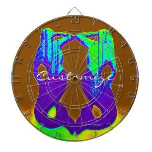 zwei lila Aussichtspersonen Dartscheibe