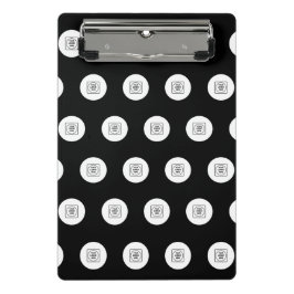 Zwei-Logo-Step-Repeat-Mini-Clipboard Mini Klemmbrett