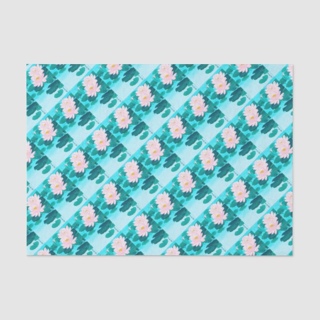Zwei Lotus-Blume Seidenpapier (Vorderseite)