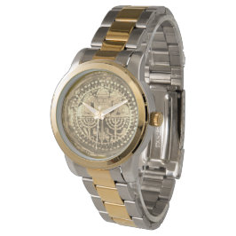 Zwei Löwen Judah Gold | Überwachung Armbanduhr