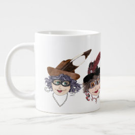 Zwei lustige Freunde Jumbo-Tasse