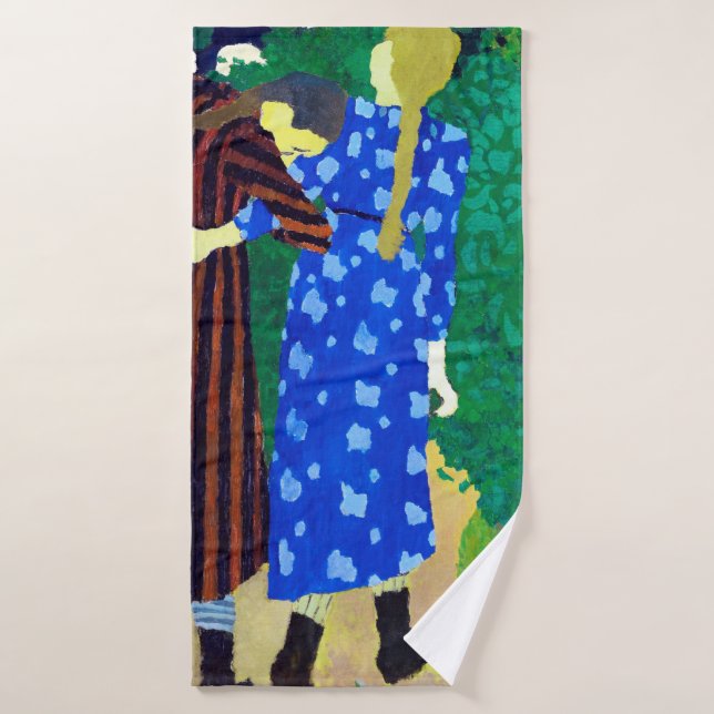 Zwei Mädchen, Edouard Vuillard Badehandtuch (Badehandtuch)