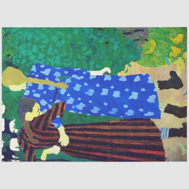 Zwei Mädchen, Edouard Vuillard Seidenpapier (Vorderseite)
