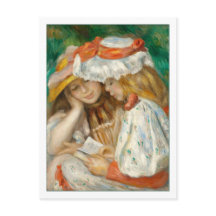 Zwei Mädchen lesend von Renoir
