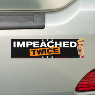Zwei Mal ein Amtswort enthüllt, Trump hat Anti-Tru Autoaufkleber