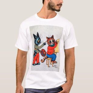 Zwei Malerkatze, Louis Wain T-Shirt