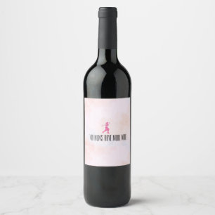 Zwei Mamas haben mehr Wein Weinetikett