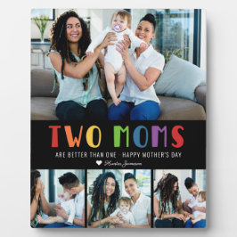 Zwei Mamas sind besser als eine | Foto der Mutter Fotoplatte