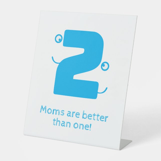 Zwei Mamas Sockelschild (Vorderseite)