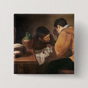 Zwei Männer am Tisch, c.1620-21 Button