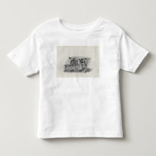 Zwei Männer mit einem Fass-Wagen Kleinkind T-shirt