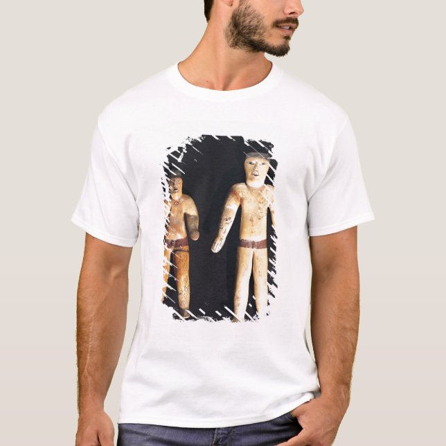 Zwei männliche Statuetten, Recuay Kultur T-Shirt (Vorderseite)