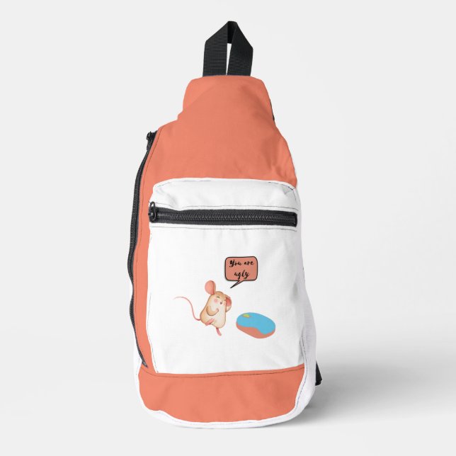 zwei Mäuse Crossbody Bag (Vorderseite)
