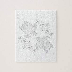 Zwei Meerschildkröten - Puzzle für Erwachsene