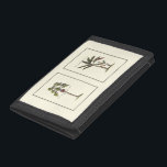 Zwei Miniaturpalmen Gerahmt Trifold Geldbörse<br><div class="desc">Zwei gerahmte Miniaturdrucke von Palmen. Einfach und subtil,  wird dieses Stück nicht vom Reiz eines Zimmers ablenken. Würde ein tolles Geschenk für sich selbst oder einen geliebten machen!</div>
