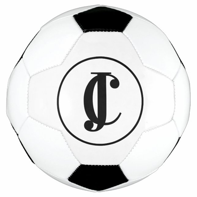 Zwei Mit Monogramm Initiativen Fußball (Vorderseite)